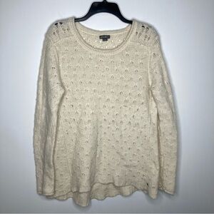 Eddie Bauer lambs wool & camel hair sweater size large
